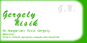gergely misik business card